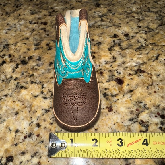 Ariat Infant Lil' Stompers Boston Western Infant Baby Boots Size 00 - Picture 11 of 12